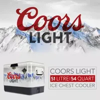 Coors Light Ice Chest Cooler with Bottle Opener- 51L (54 qt)- 85 Cans