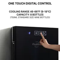 Koolatron Urban Series 8 Bottle Wine Cooler Freestanding Wine Fridge