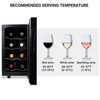 Koolatron Urban Series 8 Bottle Wine Cooler Freestanding Wine Fridge