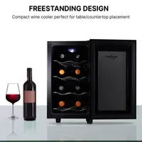 Koolatron Urban Series 8 Bottle Wine Cooler Freestanding Wine Fridge