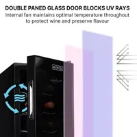 Koolatron Urban Series 10 Bottle Wine Cooler Freestanding Wine Fridge