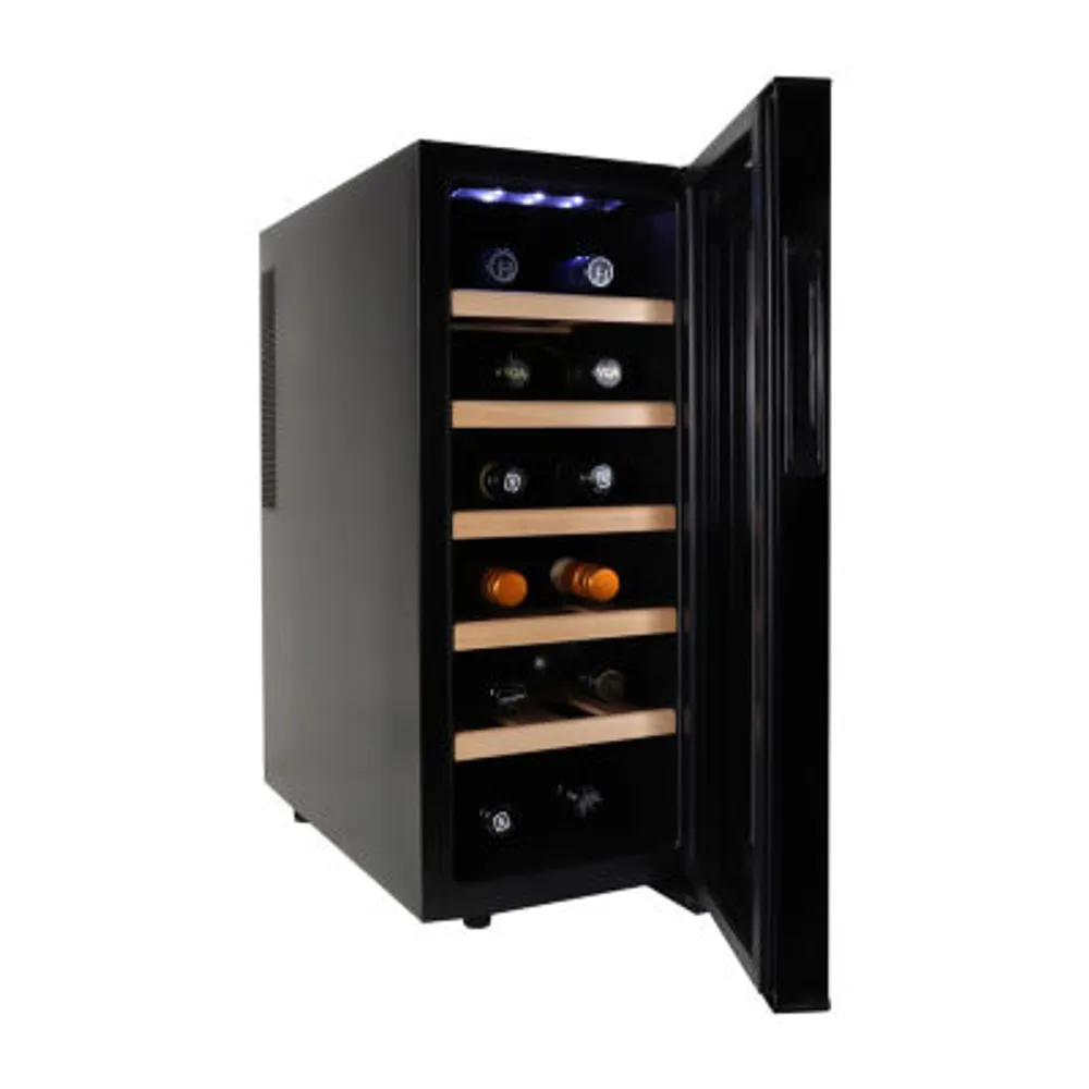 Koolatron 12 Bottle Deluxe Wine Cooler Freestanding Wine Fridge