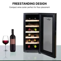 Koolatron 12 Bottle Deluxe Wine Cooler Freestanding Wine Fridge