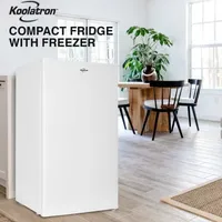 Koolatron Compact Fridge with Freezer- 3.2 Cu Ft- White