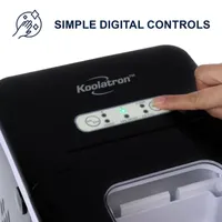 Koolatron KIM-26 Compact Countertop Ice Maker with Digital Controls