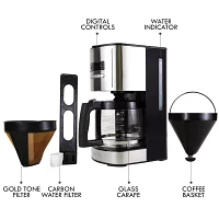 Kenmore Aroma Control Programmable 12-cup Coffee Maker- Black/Stainless