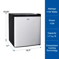 Koolatron Super Kool Portable Fridge, 1.7 Cu Ft