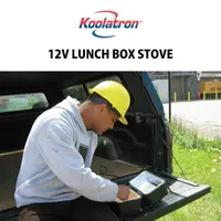 Koolatron 12V Classic Black Heating Lunch Box Stove 1.6 Qt (1.5 L)