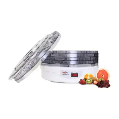 Total Chef Countertop Food Dehydrator- 5 Tray Dryer for Fruit- Jerky