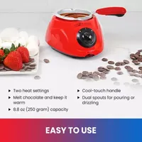 Total Chef Chocolatiere Chocolate Melter and Fondue Pot- 8.8 oz (250 g)