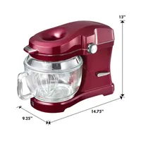 Kenmore Elite Ovation 5 qt Stand Mixer with Pour-In Top- 500W- Red