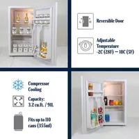 Modelo Compact Fridge with Bottle Opener- 90 L/ 95 Qt 3.2 Cu Ft