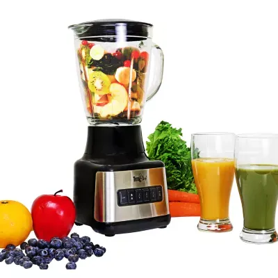 Total Chef 6-Speed Countertop Blender with Glass Jar- 6-cup- 500 Watts