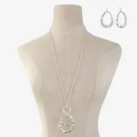 Liz Claiborne Long Pendant Necklace And Drop Earring 2-pc. Jewelry Set