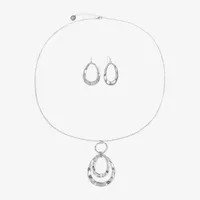 Liz Claiborne Long Pendant Necklace And Drop Earring 2-pc. Jewelry Set