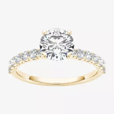 1 CT.T.W. Natural Round Diamond 14K Gold Engagement Ring
