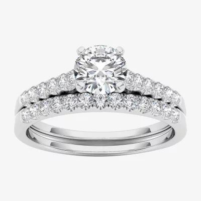 CT.T.W. Natural Diamond 10K Gold Bridal Ring Set