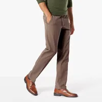 Dockers Mens Big and Tall Athletic Fit Flat Front Workday 360 Pant