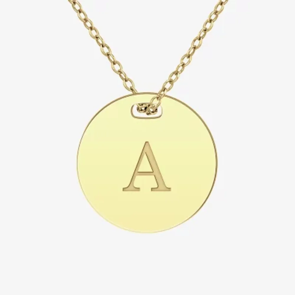 Womens 24K Gold Over Silver Pendant Necklace