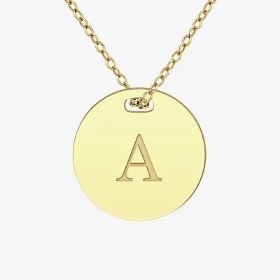 Womens 24K Gold Over Silver Pendant Necklace