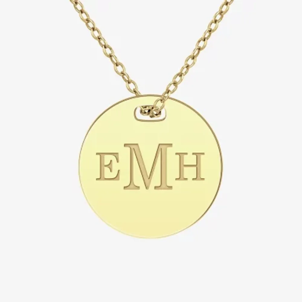 Womens 24K Gold Over Silver Pendant Necklace