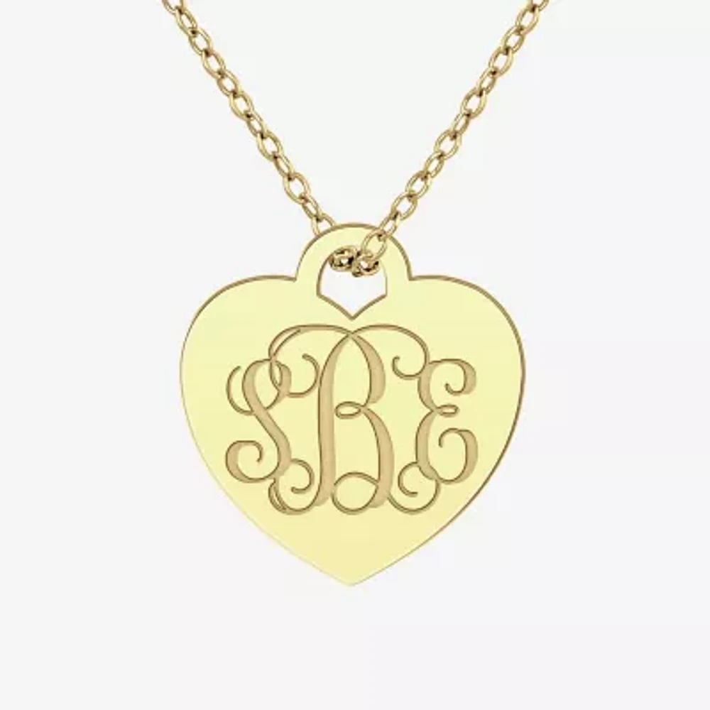 Womens 24K Gold Over Silver Pendant Necklace