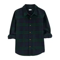 Carter's Little & Big Boys Long Sleeve Flannel Shirt