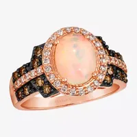 Le Vian® Ring featuring 7/8 CT. Neopolitan Opal™ 1/3 Chocolate Diamonds® 1 3/8 Nude Diamonds™ set 14K Strawberry Gold®