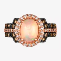 Le Vian® Ring featuring 7/8 CT. Neopolitan Opal™ 1/3 Chocolate Diamonds® 1 3/8 Nude Diamonds™ set 14K Strawberry Gold®