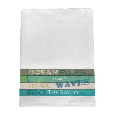 Laural Home Ocean Rules Bath Towel
