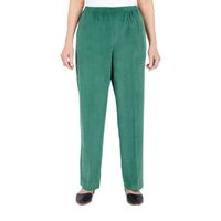 Alfred Dunner Womens Mid Rise Comfort Waistband Straight Corduroy Pant