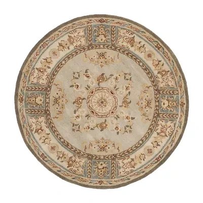 Safavieh Courtney Floral Hand Tufted Wool Indoor Round Accent Rug