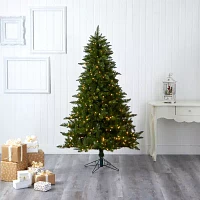 Nearly Natural Faux / Foot Pre-Lit Spruce Christmas Tree