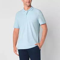 St. John's Bay Premium Stretch Mens Slim Fit Short Sleeve Polo Shirt