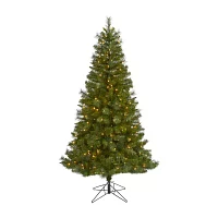 Nearly Natural Faux 6 Foot Pre-Lit Spruce Christmas Tree