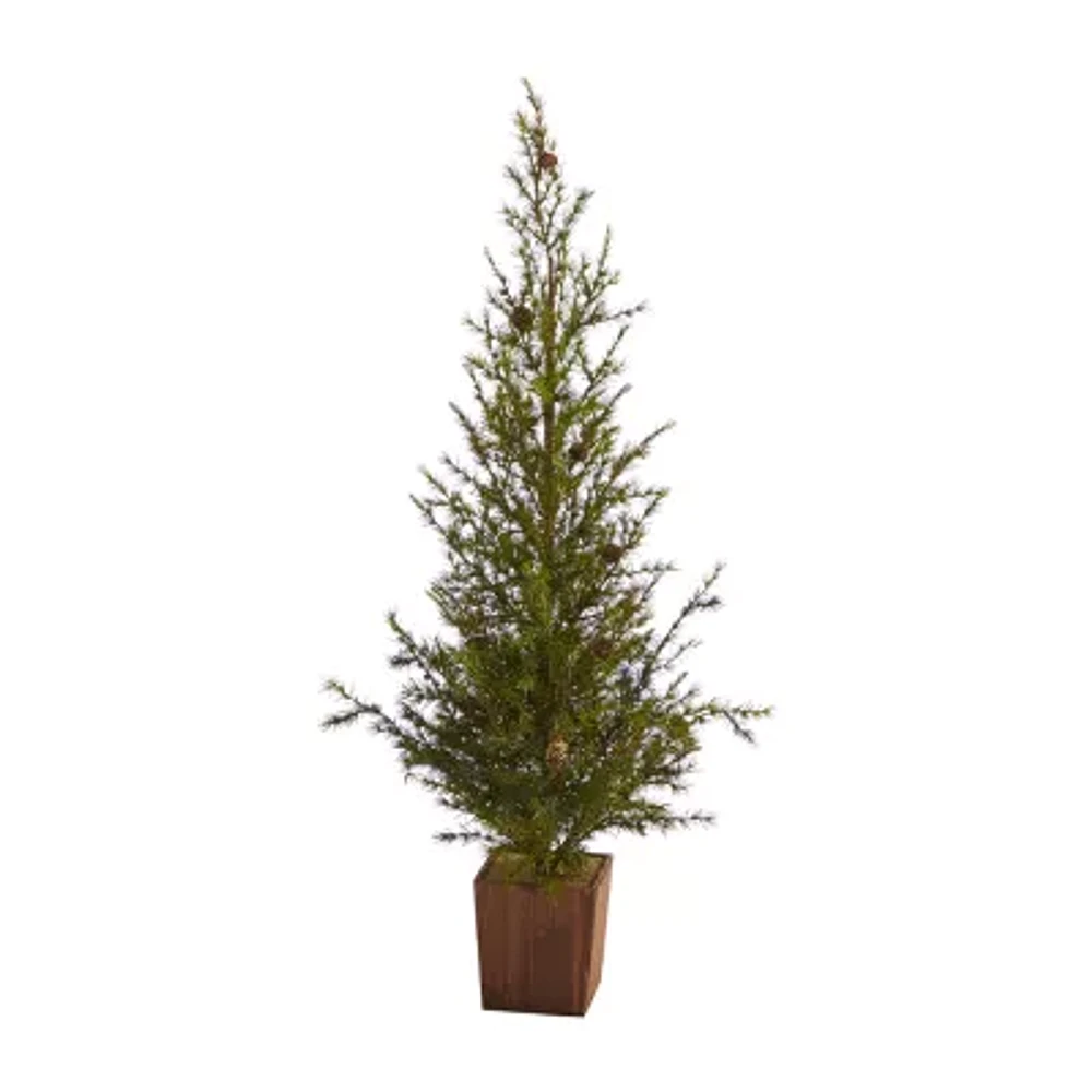 Nearly Natural Natural Look Faux Planter 4 Foot Christmas Tree