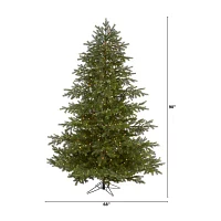 Nearly Natural Real Touch Faux 7 1/2 Foot Pre-Lit Spruce Christmas Tree