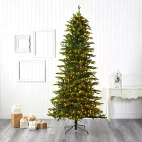 Nearly Natural Belgium Look Faux 9 Foot Pre-Lit Fir Christmas Tree