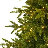 Nearly Natural Mountain Faux 6 Foot Pre-Lit Fir Christmas Tree