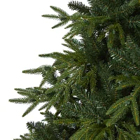 Nearly Natural Mountain Natural Look Faux 7 1/2 Foot Pre-Lit Fir Christmas Tree