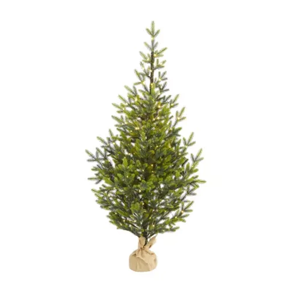 Nearly Natural Fraser 200 5 Foot Pre-Lit Fir Christmas Tree