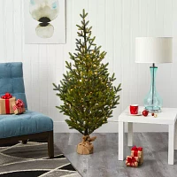 Nearly Natural Fraser 200 5 Foot Pre-Lit Fir Christmas Tree
