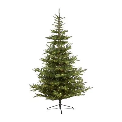 Nearly Natural Layered 9 Foot Pre-Lit Spruce Christmas Tree