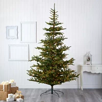 Nearly Natural Layered 9 Foot Pre-Lit Spruce Christmas Tree