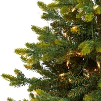 Nearly Natural 3 Foot Pre-Lit Fir Christmas Tree