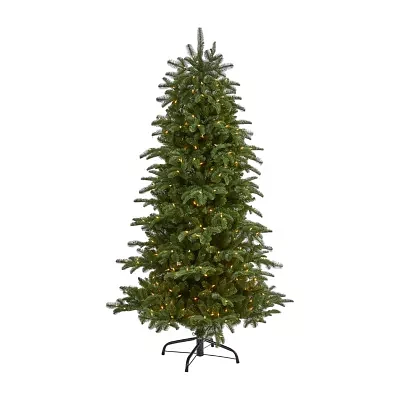 Nearly Natural South Carolina 6 Foot Pre-Lit Fir Christmas Tree