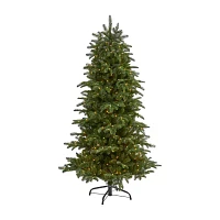 Nearly Natural South Carolina 6 Foot Pre-Lit Fir Christmas Tree