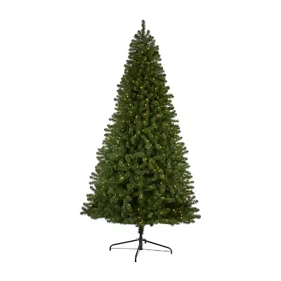 Nearly Natural 9 Foot Pre-Lit Fir Christmas Tree