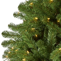 Nearly Natural 9 Foot Pre-Lit Fir Christmas Tree