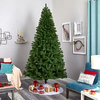 Nearly Natural 9 Foot Pre-Lit Fir Christmas Tree